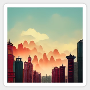 Beijing | Comics Style Sticker